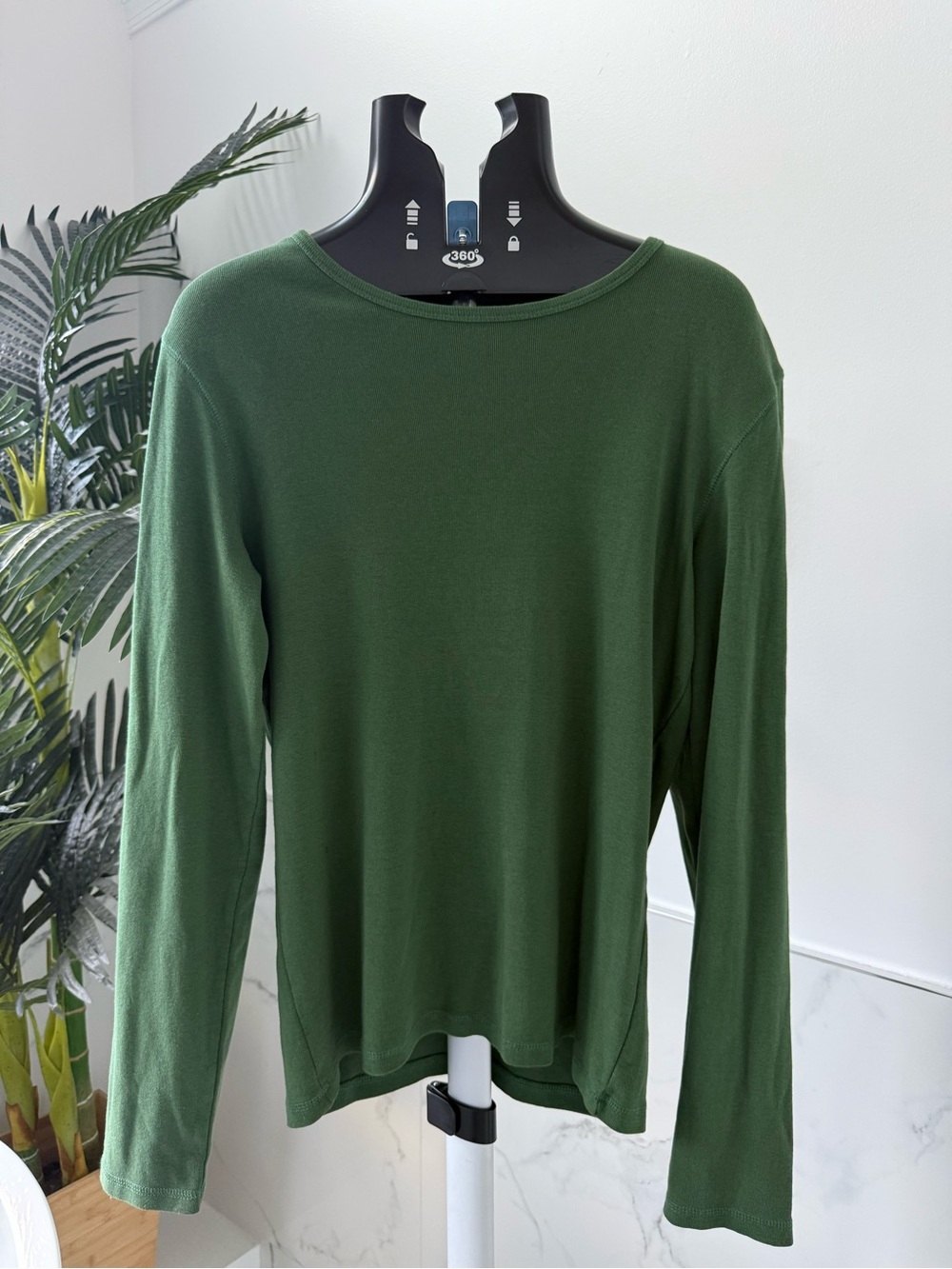 Vintage 1999 GAP 100% Cotton Long Sleeve Shirt XL Olive Green 90s Top